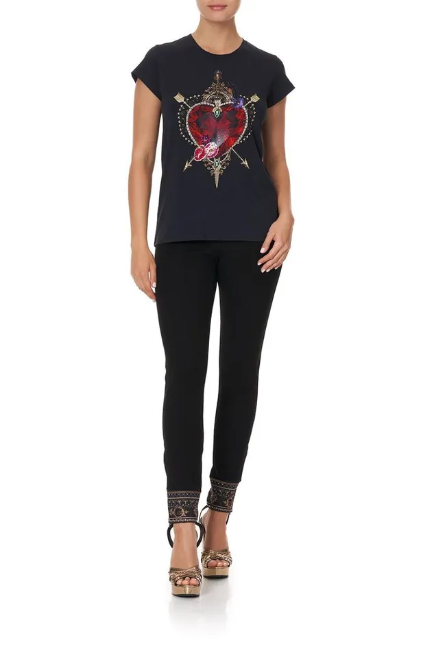 Camilla Tees Women Slim Fit Round Neck Tshirt Mirror Mirror