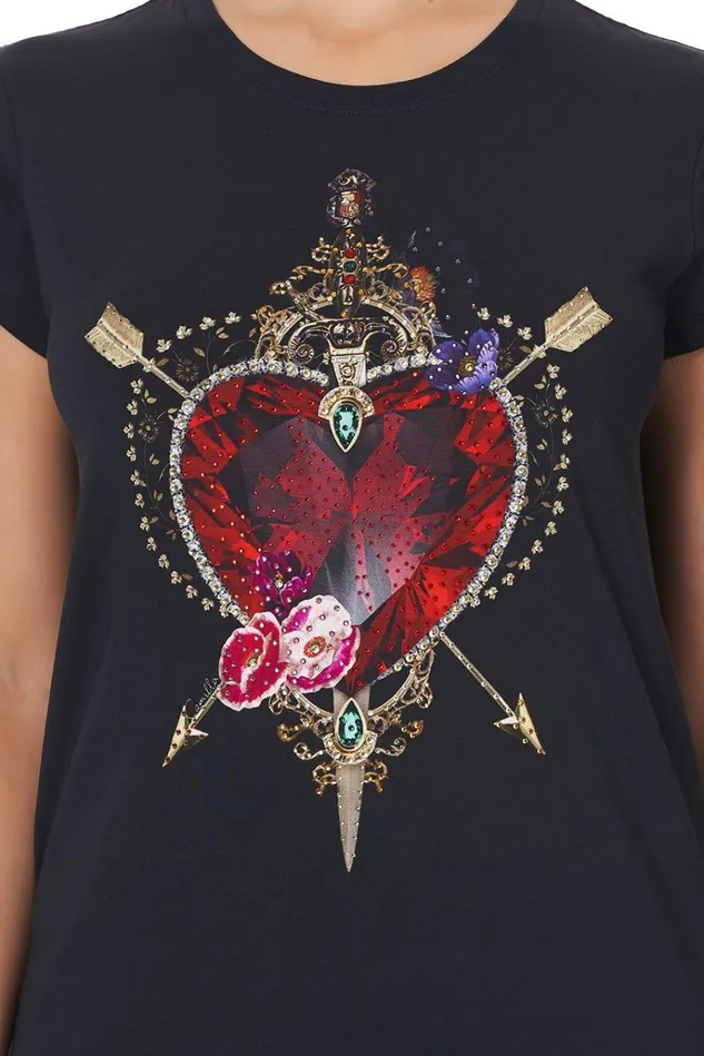 Camilla Tees Women Slim Fit Round Neck Tshirt Mirror Mirror