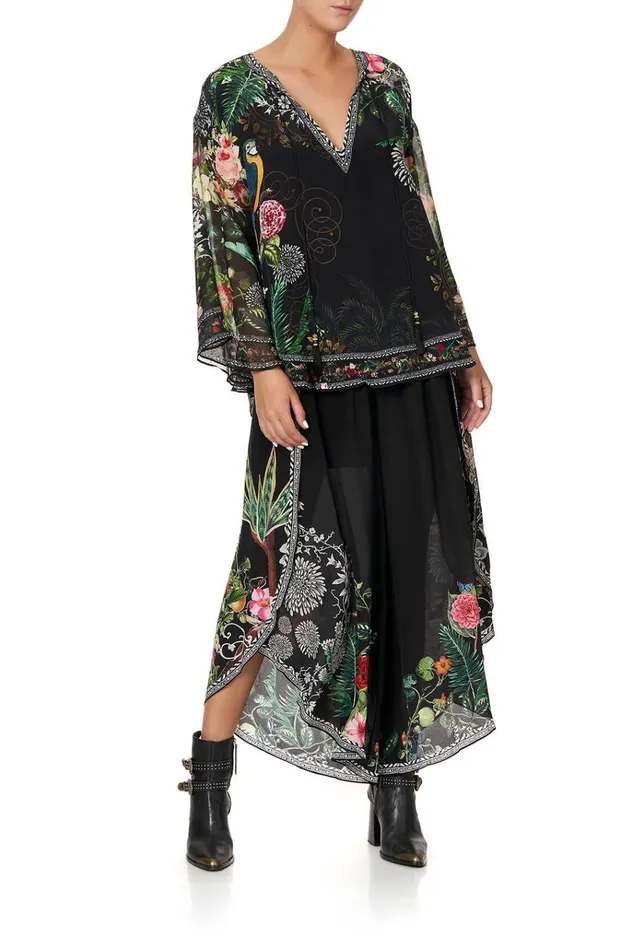 Camilla Tops Women Blouse With Cape Sleeve Raised With Wolves