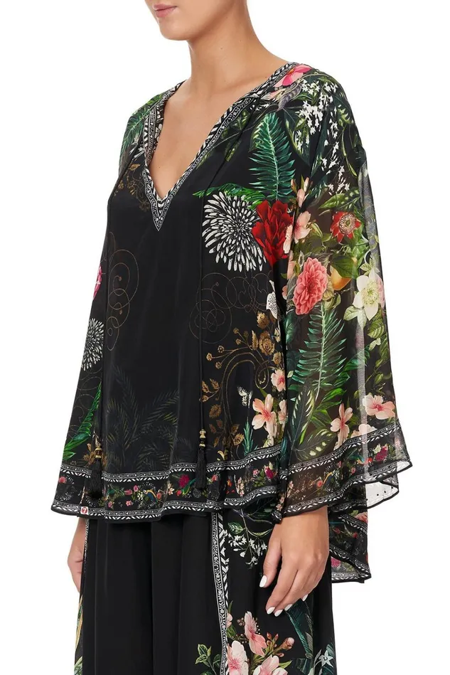 Camilla Tops Women Blouse With Cape Sleeve Raised With Wolves