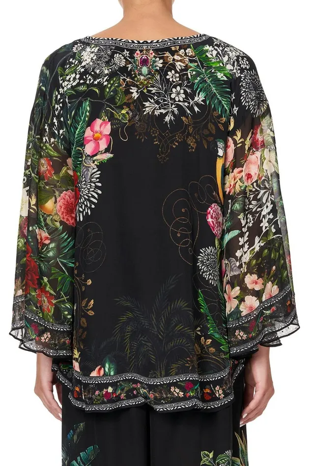 Camilla Tops Women Blouse With Cape Sleeve Raised With Wolves