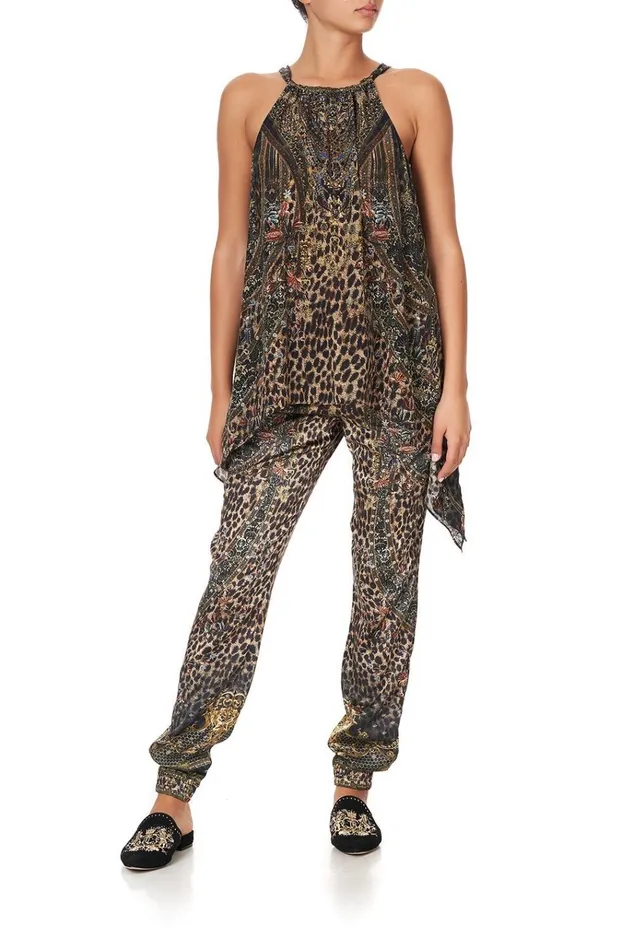 Camilla Tops Women Drawstring Neck Tank Abingdon Palace