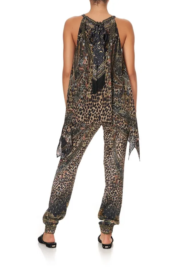 Camilla Tops Women Drawstring Neck Tank Abingdon Palace