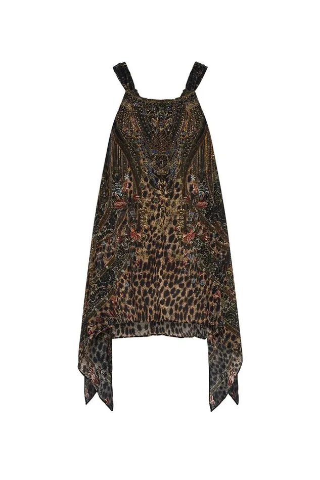 Camilla Tops Women Drawstring Neck Tank Abingdon Palace