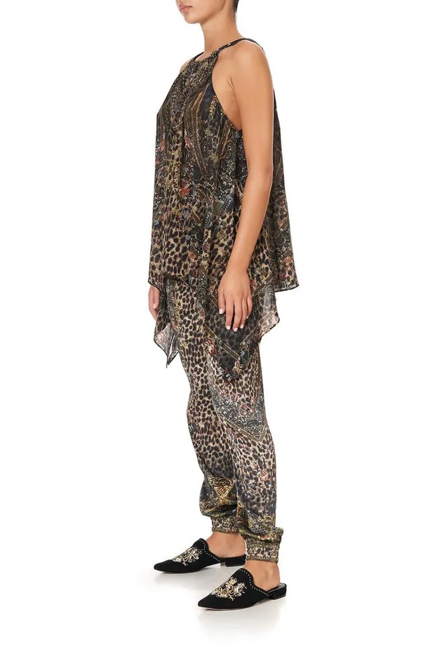 Camilla Tops Women Drawstring Neck Tank Abingdon Palace
