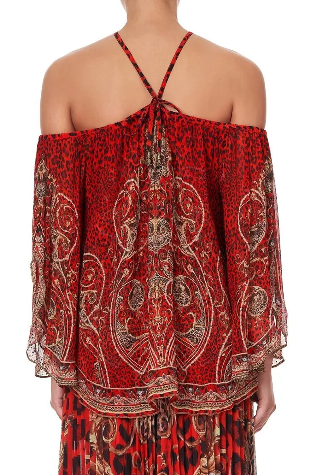 Camilla Tops Women Keyhole Off Shoulder Blouse Slave To The Rhythm