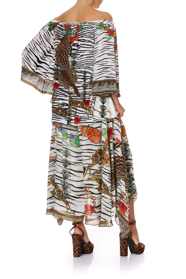 Camilla Tops Women Off Shoulder Flare Blouse Cosmic Conflict