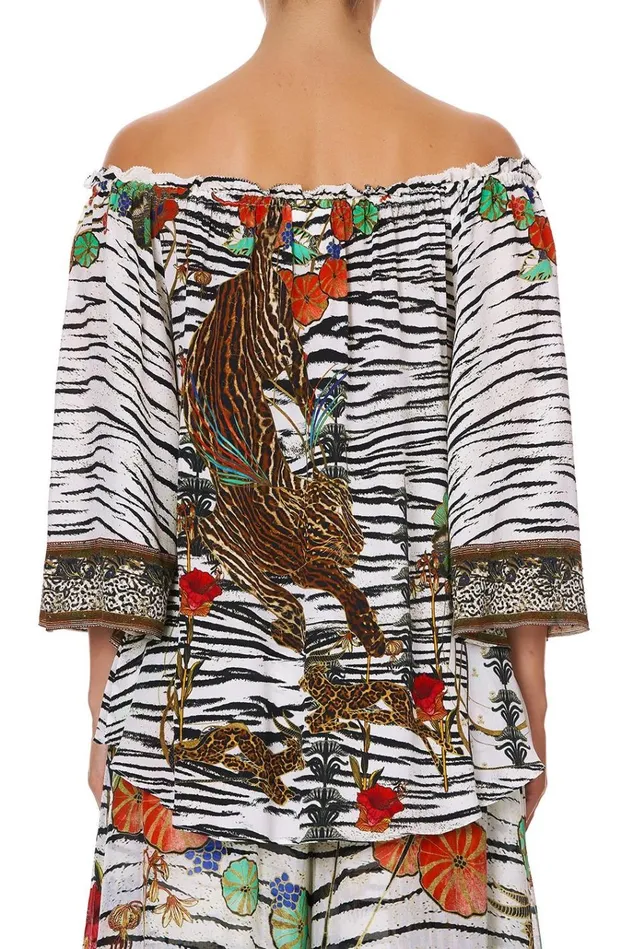 Camilla Tops Women Off Shoulder Flare Blouse Cosmic Conflict