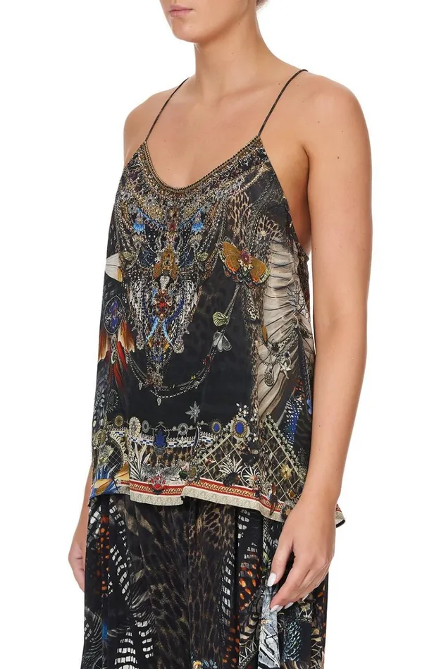 Camilla Tops Women T Back Shoestring Top Treasure Chaser