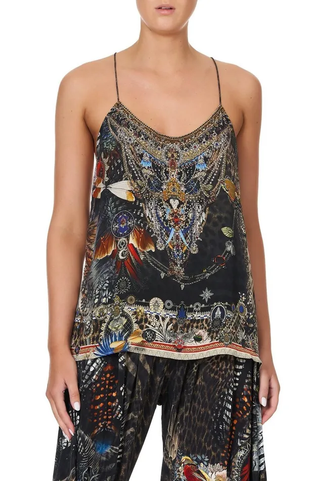 Camilla Tops Women T Back Shoestring Top Treasure Chaser
