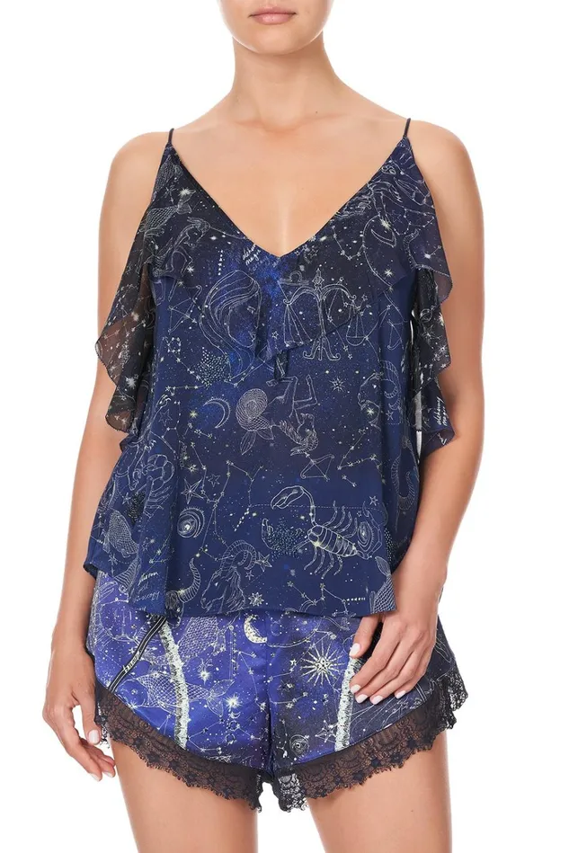 Camilla Tops Women Top With Neckline Frill Its A Sign