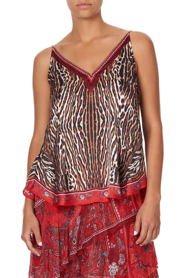 Camilla Tops Women V Neck Cami Pirate Punk