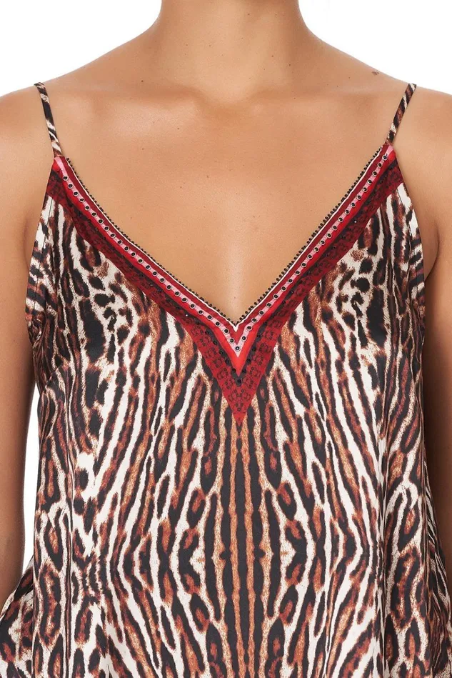 Camilla Tops Women V Neck Cami Pirate Punk