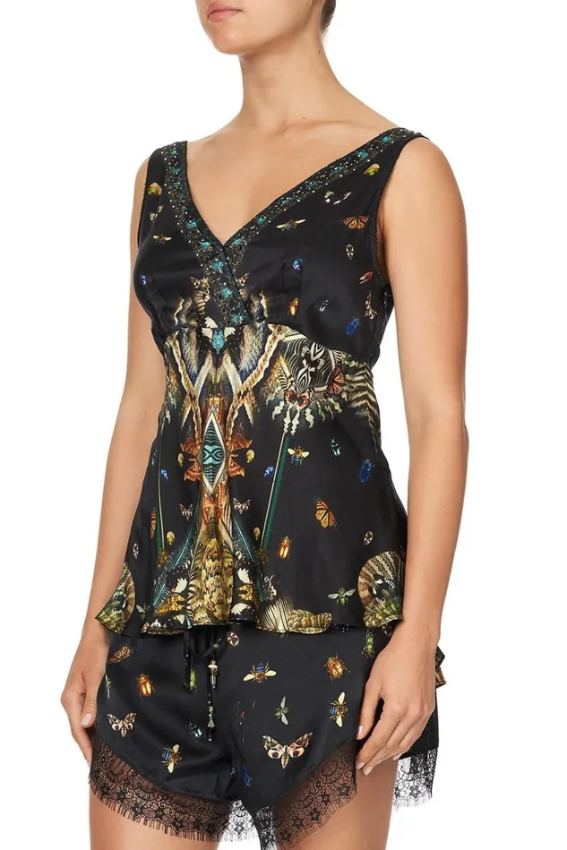 Camilla Tops Women Wide Strap Cross Front Cami Maternal Instinct