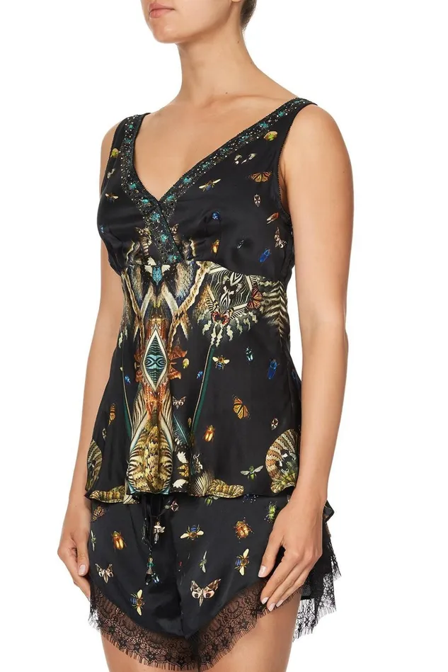 Camilla Tops Women Wide Strap Cross Front Cami Maternal Instinct