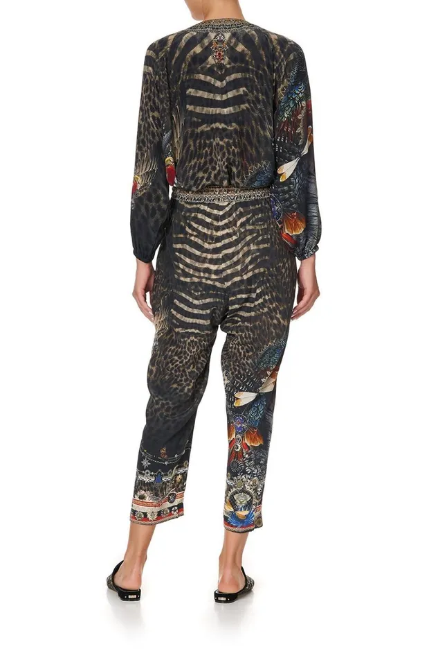 Camilla Trousers and Leggings Women Drop Crotch Slim Leg Pant Treasure Chaser