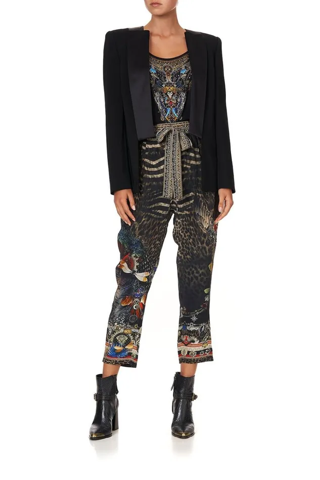 Camilla Trousers and Leggings Women Drop Crotch Slim Leg Pant Treasure Chaser