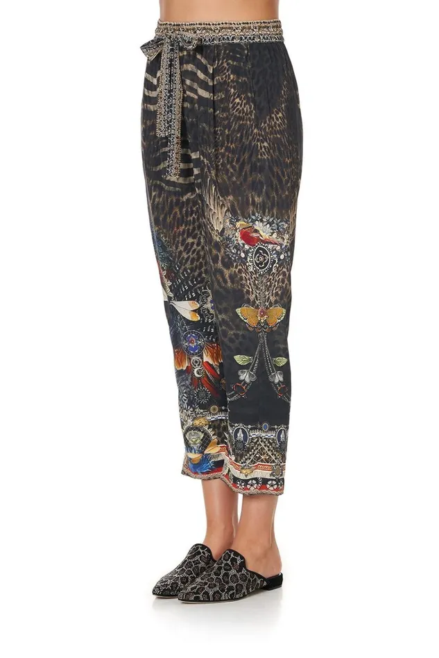 Camilla Trousers and Leggings Women Drop Crotch Slim Leg Pant Treasure Chaser