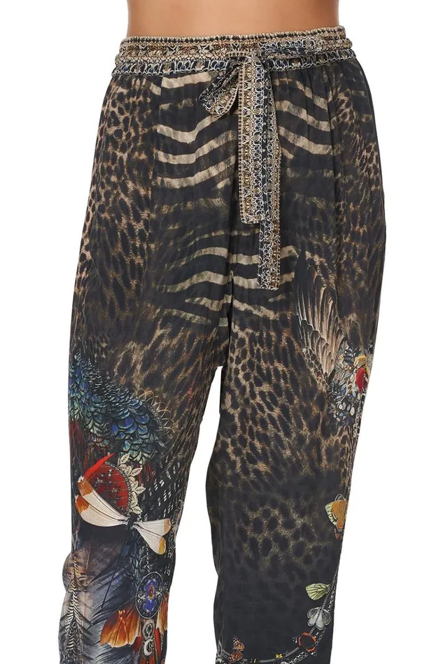 Camilla Trousers and Leggings Women Drop Crotch Slim Leg Pant Treasure Chaser