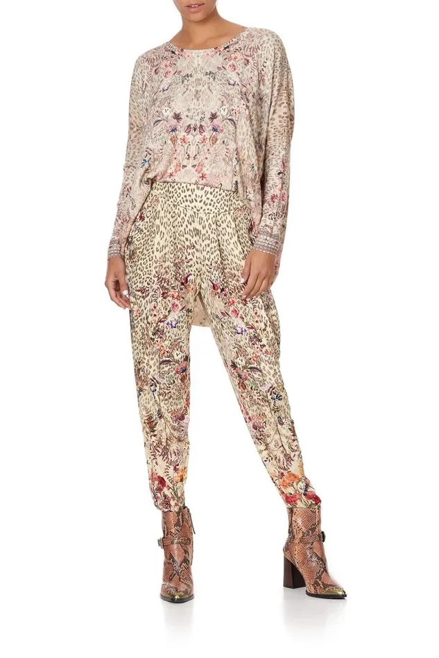 Camilla Trousers and Leggings Women Harem Pants With Front Pleats Drifting Dreamer