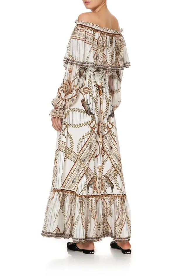 Camilla Wedding Guest Dresses Women Ruffle Hem Long Dress Mind Your Manor