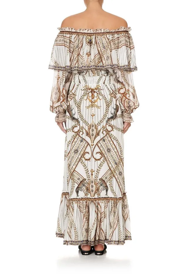 Camilla Wedding Guest Dresses Women Ruffle Hem Long Dress Mind Your Manor
