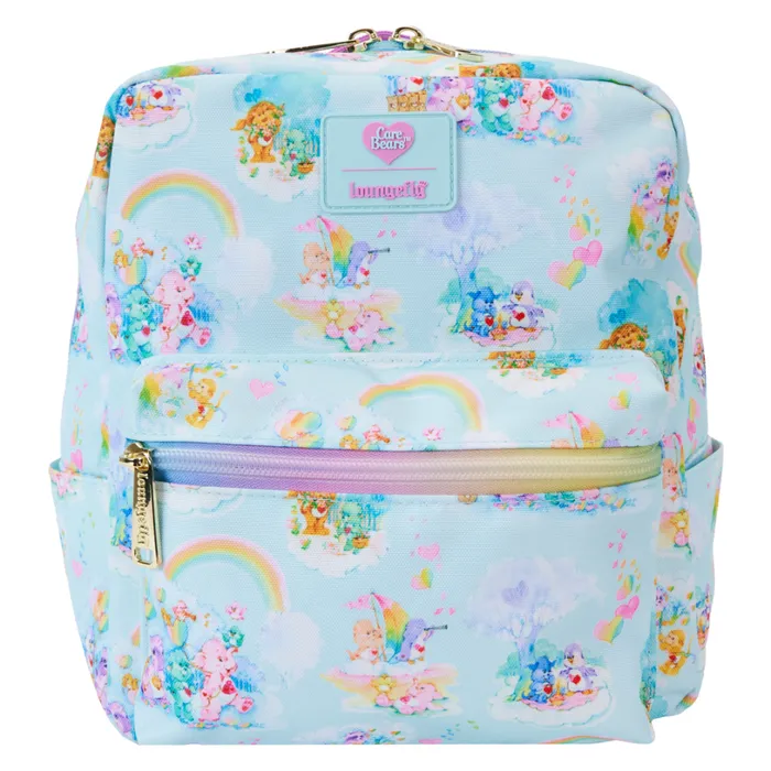 Care Bear Cousins AllOver Print Nylon Square Mini Backpack Unisex Loungefly Backpacks