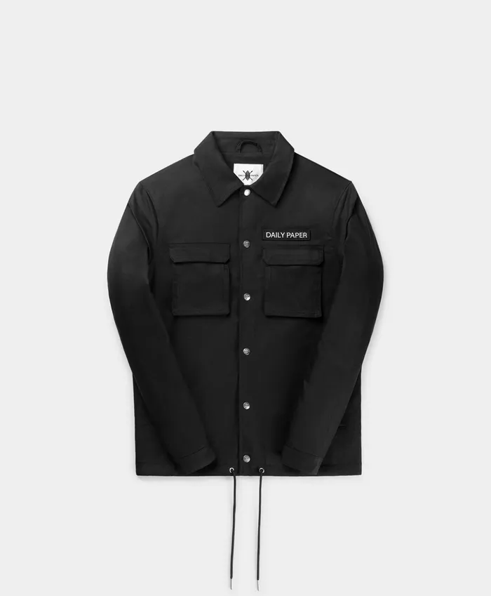 Cargo Coach Jacket Black Black Men Daily Paper Jackets