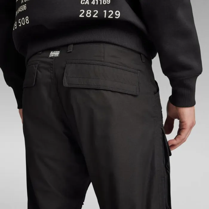 Cargos and Chinos Men GStar RAW 3D Regular Tapered Cargo Pants Dark Black