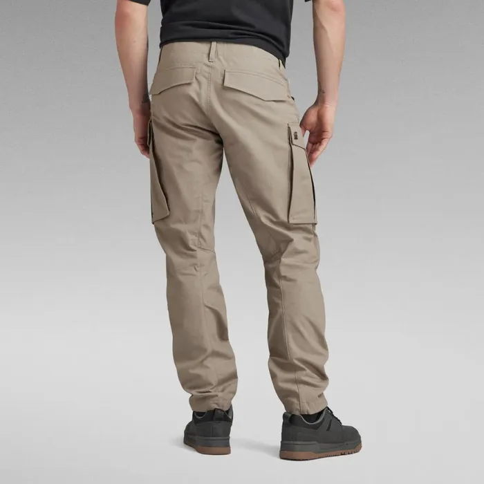 Cargos and Chinos Men GStar RAW Rovic Zip 3D Regular Tapered Pants Elephant Skin