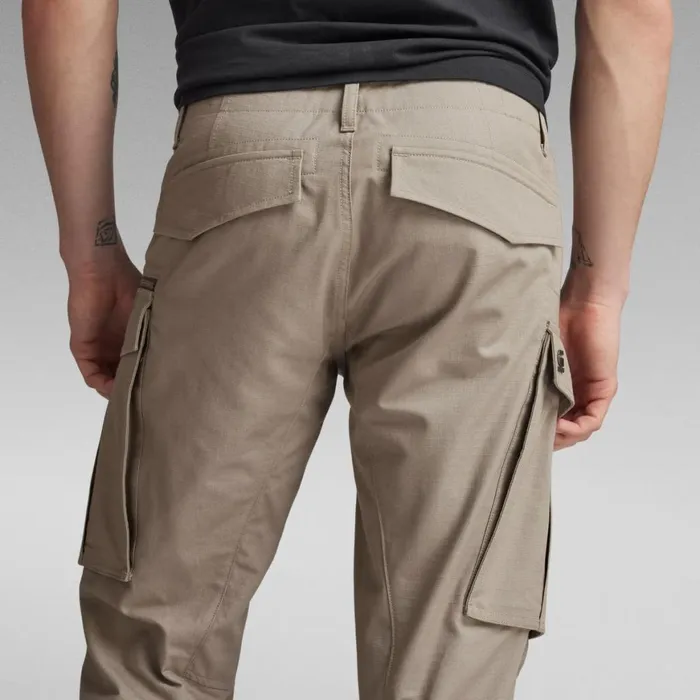 Cargos and Chinos Men GStar RAW Rovic Zip 3D Regular Tapered Pants Elephant Skin