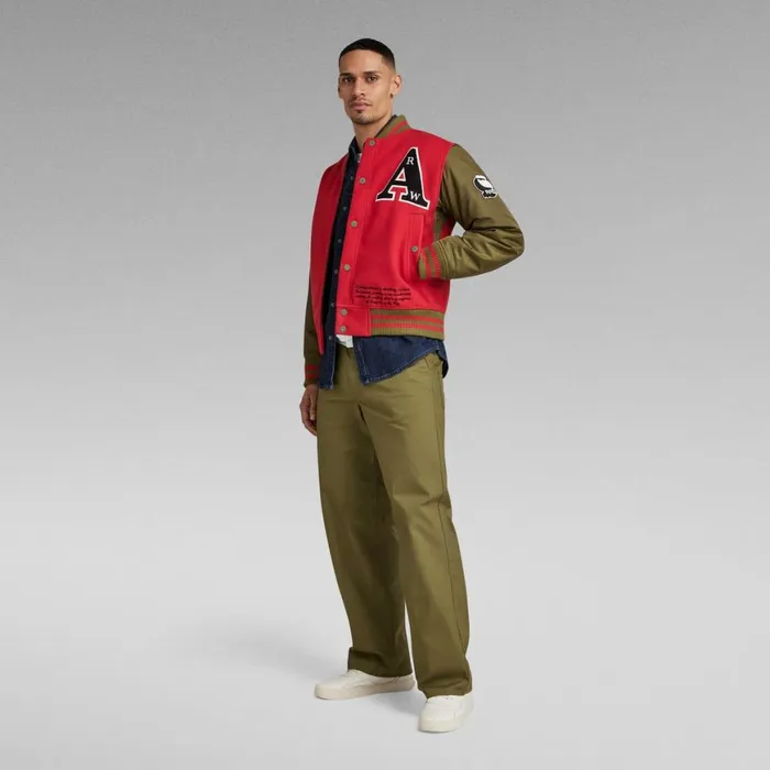 Cargos and Chinos Men GStar RAW Unisex Modson Straight Chino Dark Olive