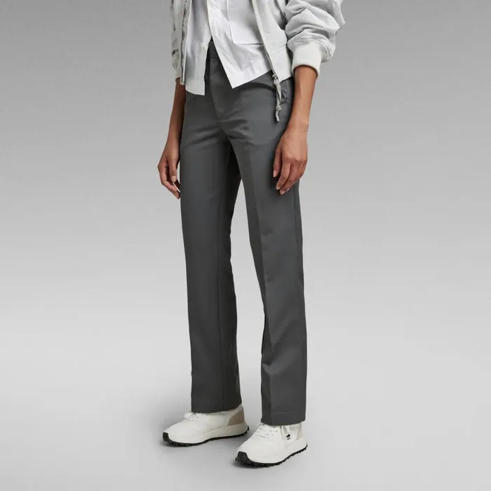 Cargos and Chinos Women GStar RAW Formal Smart Pants Granite