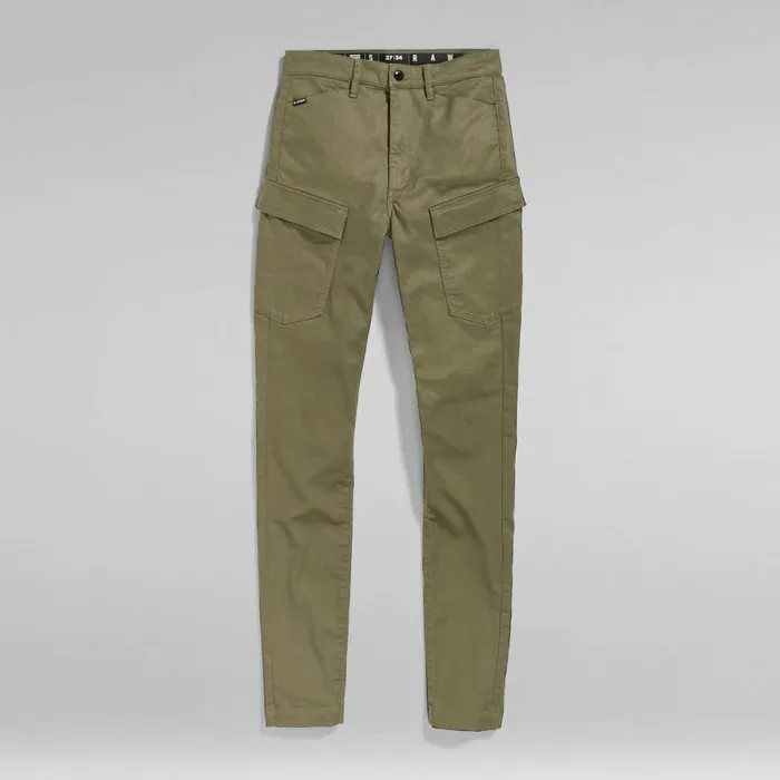 Cargos and Chinos Women GStar RAW Kafey Cargo Ultra High Skinny Jeans Shadow Olive