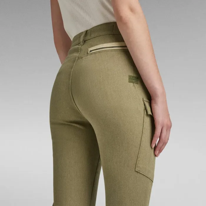 Cargos and Chinos Women GStar RAW Kafey Cargo Ultra High Skinny Pants Army Green