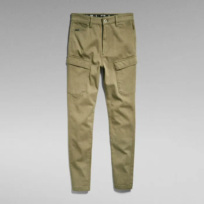 Cargos and Chinos Women GStar RAW Kafey Cargo Ultra High Skinny Pants Army Green