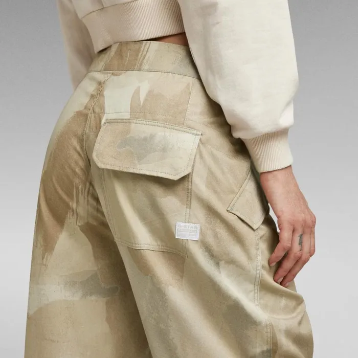 Cargos and Chinos Women GStar RAW Utility Pants Whitebait Watercolor Camo