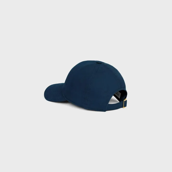 Celine Baseball Cap In Cotton Marine Men CELINE HATS AND SOFT ACCESSORIES