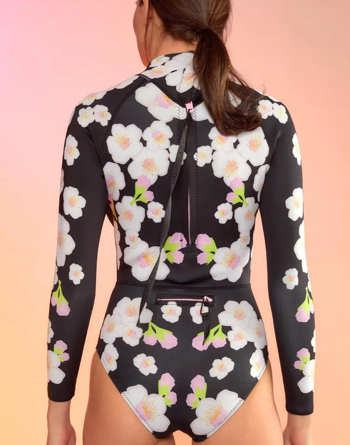 Cherry Blossom Wetsuit 8211 Bpchb Women Cynthia Rowley Surf and Swim
