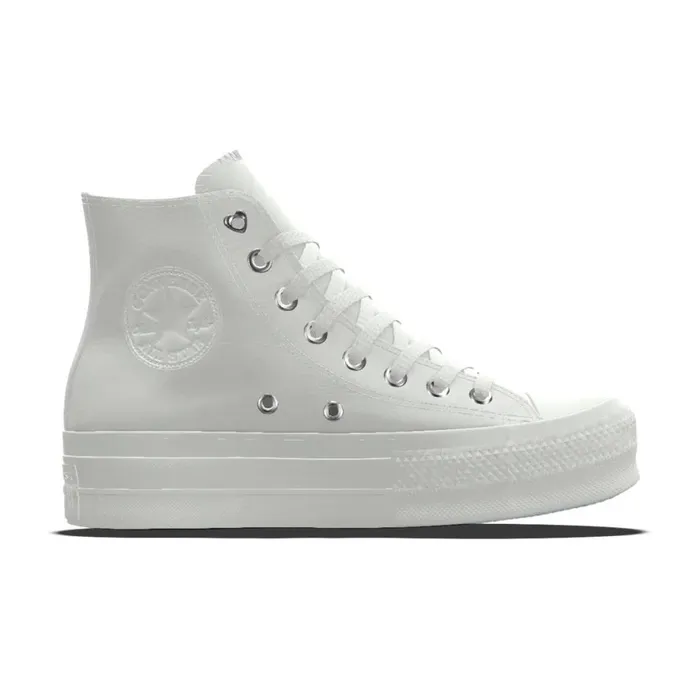Converse Classic Chuck Custom Wedding Chuck Taylor All Star Lift Platform By You White Mrs 8211 Women Converse Classic Chuck Custom Wedding Chuck Taylor All Star Lift Platform By You White Mrs 8211 Women
