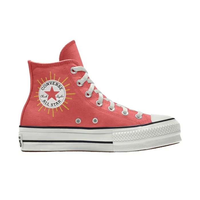 Converse High Top Custom Chuck Taylor All Star Lift Platform By You Watermelon 8211 WomenMen Converse High Top Custom Chuck Taylor All Star Lift Platform By You Watermelon 8211 WomenMen