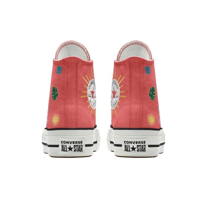 Converse High Top Custom Chuck Taylor All Star Lift Platform By You Watermelon 8211 WomenMen