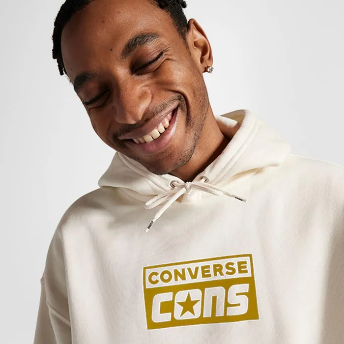 Converse Jackets and Sweatshirts CONS Hoodie Egret 8211 MenWomen