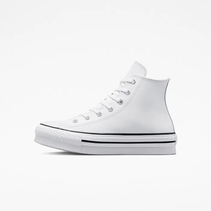 Converse Lift Platforms Chuck Taylor All Star Lift Platform Leather Whitenatural Ivoryblack 8211 Women