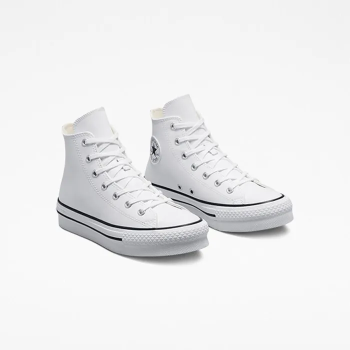 Converse Lift Platforms Chuck Taylor All Star Lift Platform Leather Whitenatural Ivoryblack 8211 Women