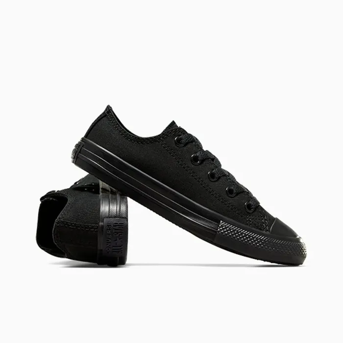 Converse Low Top Chuck Taylor All Star Black Monochrome 8211 Kids