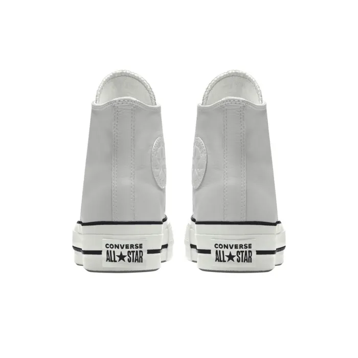 Converse Platforms Custom Chuck Taylor All Star Lift Platform Leather By You Fossilized 8211 MenWomen