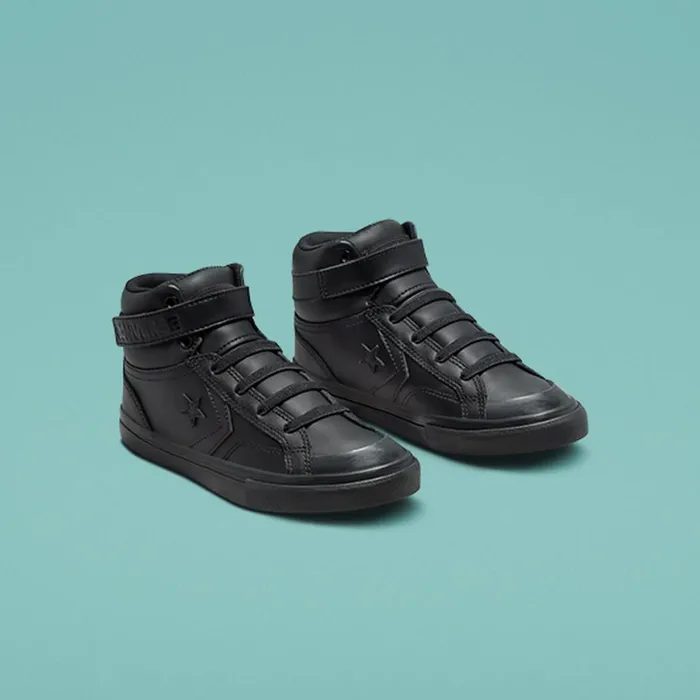 Converse SlipOns Pro Blaze Easy On Blackblackblack 8211 Kids