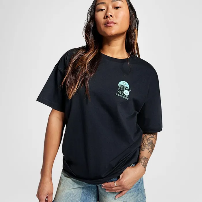 Converse Tops and Shirts Mushroom Graphic TShirt Converse Black 8211 Women