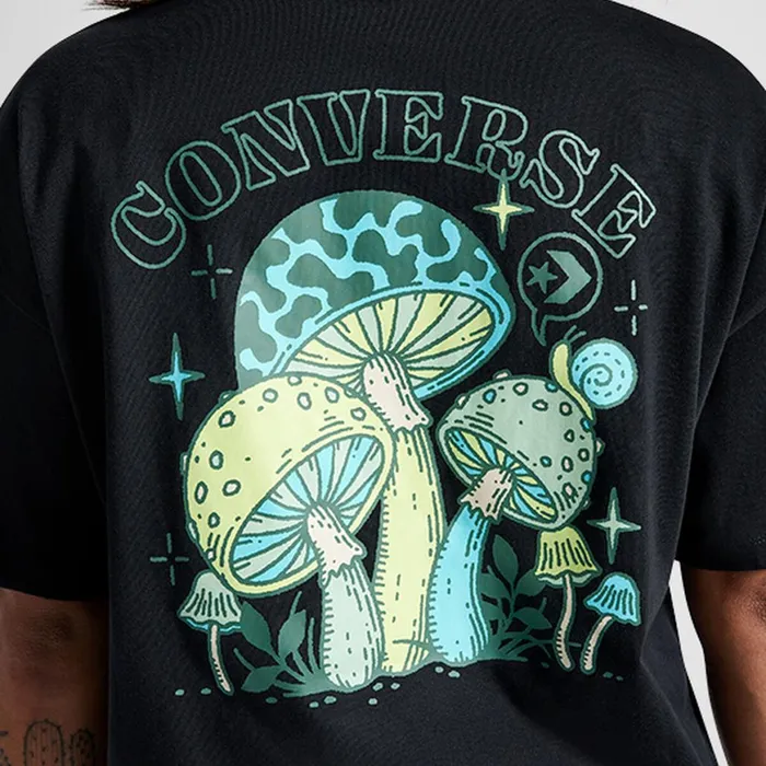 Converse Tops and Shirts Mushroom Graphic TShirt Converse Black 8211 Women